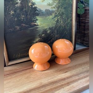 Fiestaware Shakers Set Salt Pepper Orange